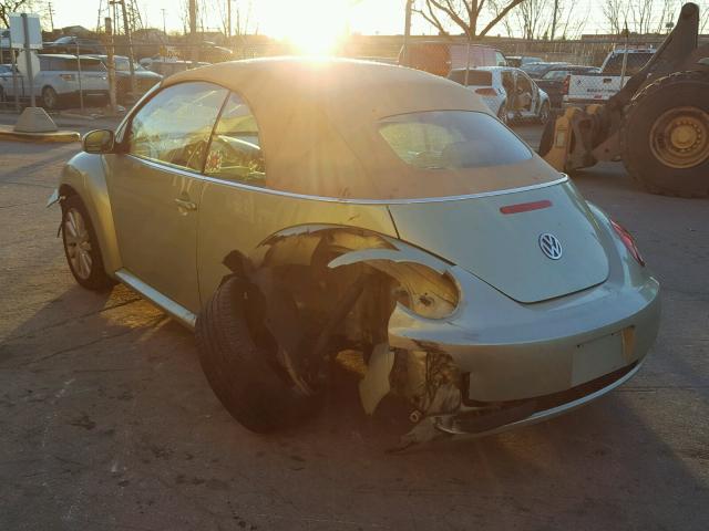 3VWRF31Y28M411403 - 2008 VOLKSWAGEN NEW BEETLE 绿色 照片 3