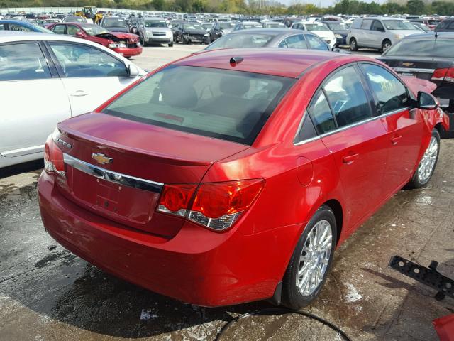 1G1PH5SB1D7112444 - 2013 CHEVROLET CRUZE ECO BURGUNDY photo 4