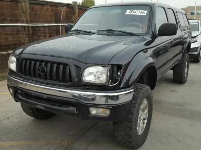 5TEHN72N32Z074537 - 2002 TOYOTA TACOMA DOU 黑色 照片 2
