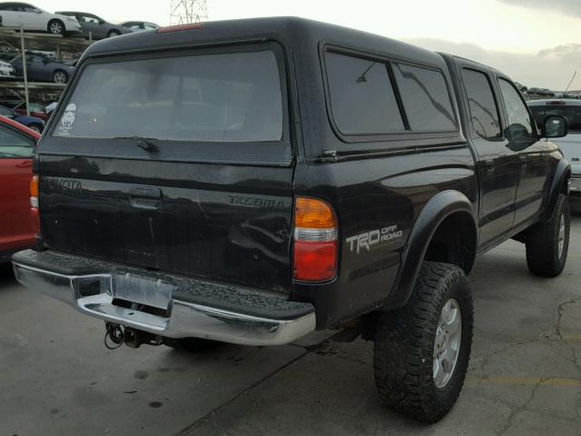 5TEHN72N32Z074537 - 2002 TOYOTA TACOMA DOU 黑色 照片 4