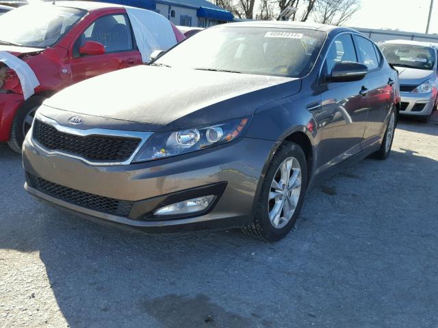 5XXGN4A79CG055522 - 2012 KIA OPTIMA EX GRAY photo 2