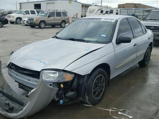 1G1JC52F547262872 - 2004 CHEVROLET CAVALIER SILVER photo 2