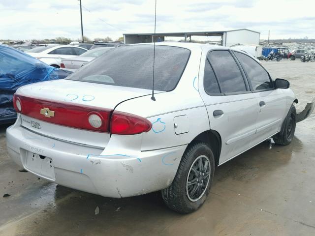 1G1JC52F547262872 - 2004 CHEVROLET CAVALIER SILVER photo 4