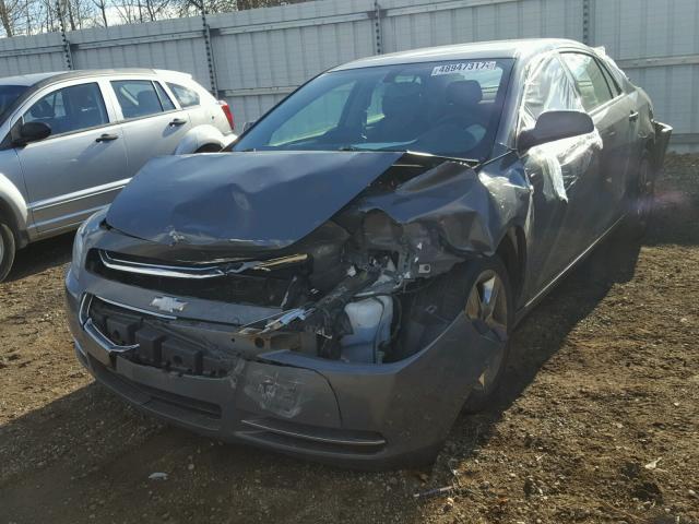 1G1ZH57B984281586 - 2008 CHEVROLET MALIBU 1LT GRAY photo 2