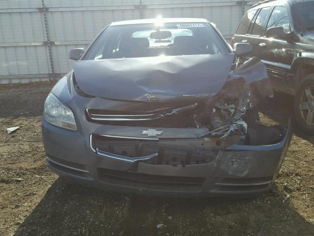 1G1ZH57B984281586 - 2008 CHEVROLET MALIBU 1LT GRAY photo 9