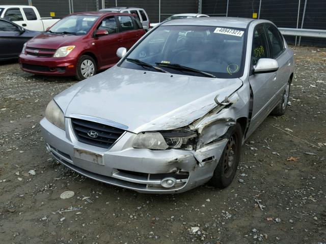 KMHDN46D65U054080 - 2005 HYUNDAI ELANTRA GL SILVER photo 2