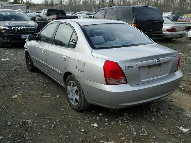 KMHDN46D65U054080 - 2005 HYUNDAI ELANTRA GL SILVER photo 3