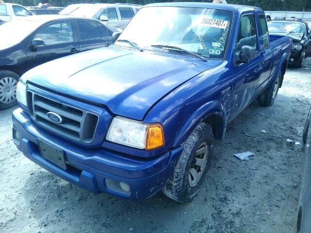 1FTYR14U04PA70364 - 2004 FORD RANGER SUP BLUE photo 2