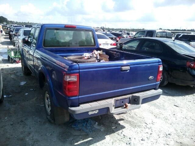 1FTYR14U04PA70364 - 2004 FORD RANGER SUP BLUE photo 3