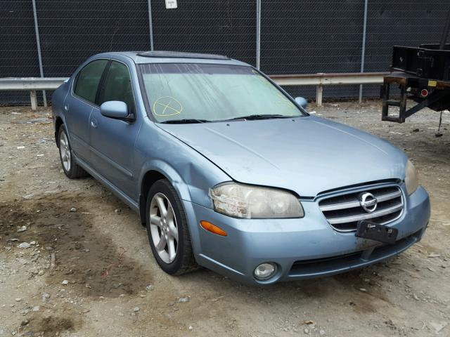 JN1DA31D42T413884 - 2002 NISSAN MAXIMA GLE BLUE photo 1