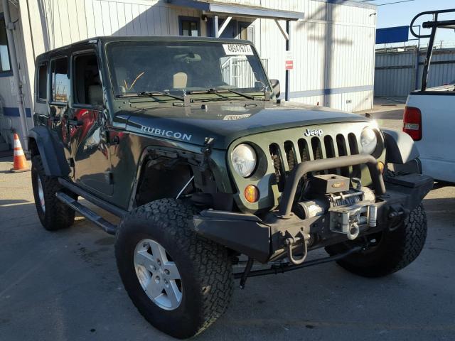 1J4GA69159L703321 - 2009 JEEP WRANGLER U GREEN photo 1