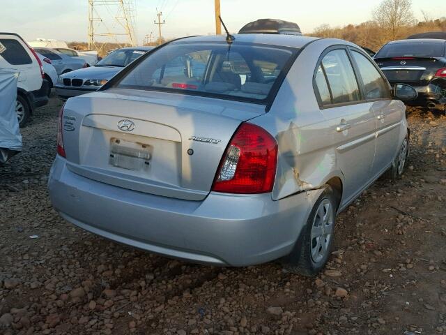 KMHCN46C18U192214 - 2008 HYUNDAI ACCENT GLS BLUE photo 4