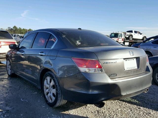 1HGCP36888A042852 - 2008 HONDA ACCORD EXL GRAY photo 3