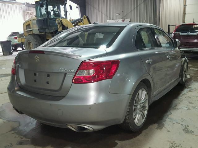 JS2RF9A86B6110846 - 2011 SUZUKI KIZASHI SP GRAY photo 4