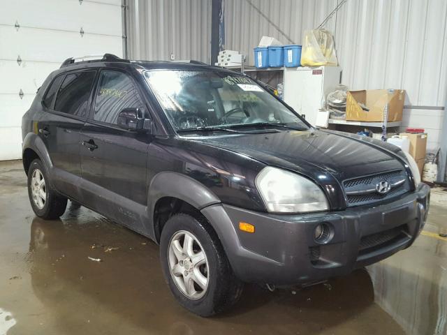 KM8JN72D65U067387 - 2005 HYUNDAI TUCSON GLS BLACK photo 1