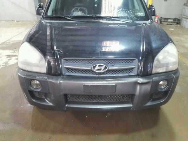 KM8JN72D65U067387 - 2005 HYUNDAI TUCSON GLS BLACK photo 9