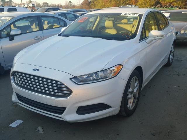 3FA6P0H77ER372181 - 2014 FORD FUSION SE WHITE photo 2