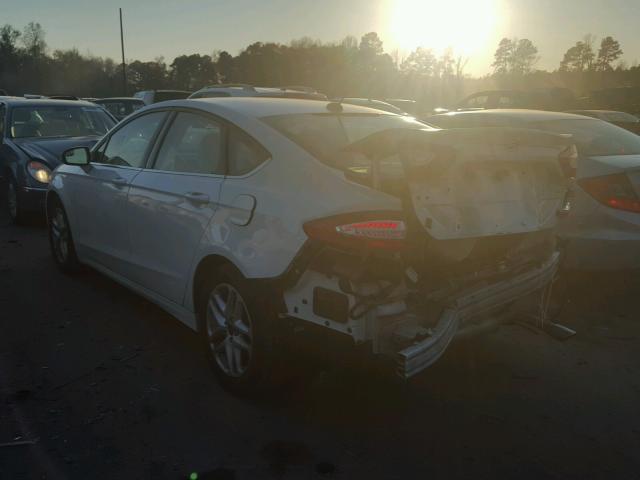 3FA6P0H77ER372181 - 2014 FORD FUSION SE WHITE photo 3