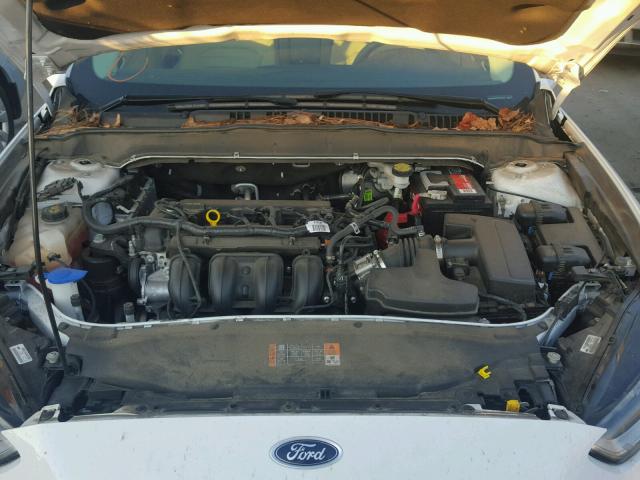 3FA6P0H77ER372181 - 2014 FORD FUSION SE WHITE photo 7