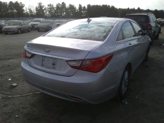 5NPEB4ACXBH287210 - 2011 HYUNDAI SONATA GLS SILVER photo 4