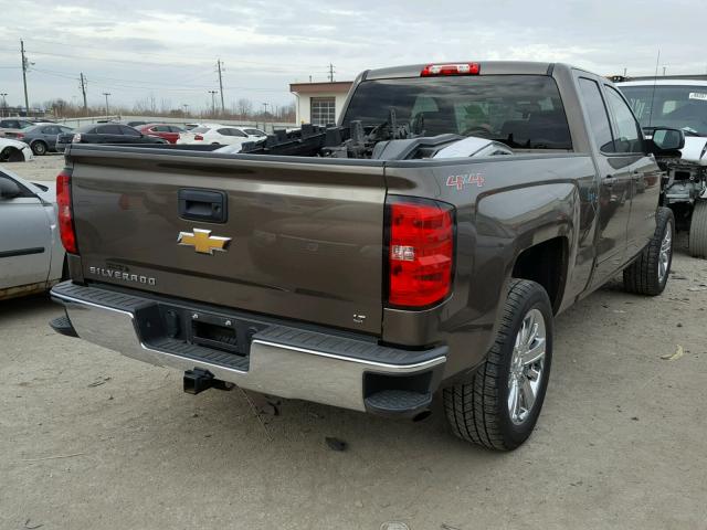 1GCVKREC0FZ375799 - 2015 CHEVROLET SILVERADO BROWN photo 4