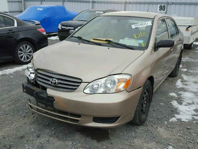 2T1BR32EX4C816606 - 2004 TOYOTA COROLLA CE BROWN photo 2