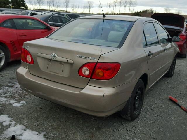 2T1BR32EX4C816606 - 2004 TOYOTA COROLLA CE BROWN photo 4