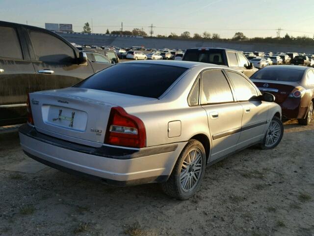 YV1TS92D721247213 - 2002 VOLVO S80 GRAY photo 4