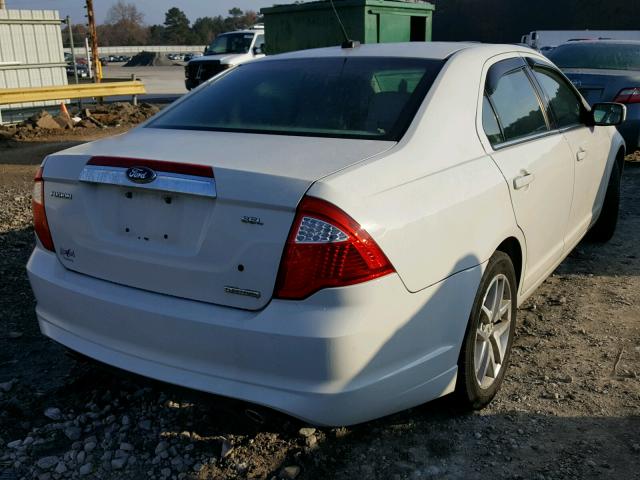 3FAHP0JGXCR350272 - 2012 FORD FUSION SEL WHITE photo 4