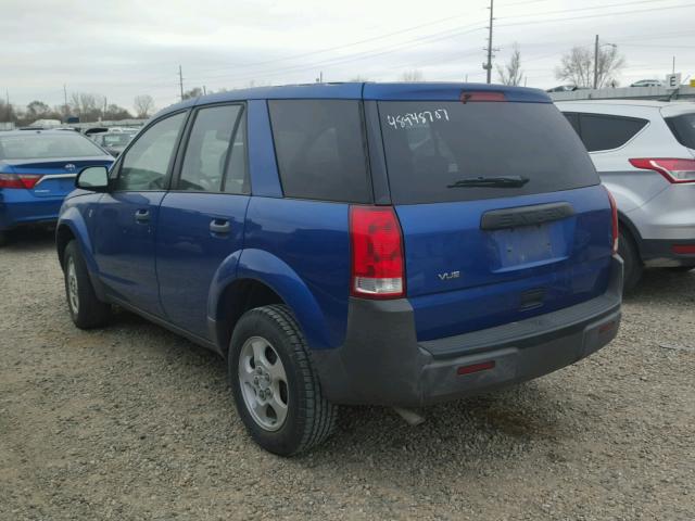 5GZCZ23D73S865245 - 2003 SATURN VUE BLUE photo 3