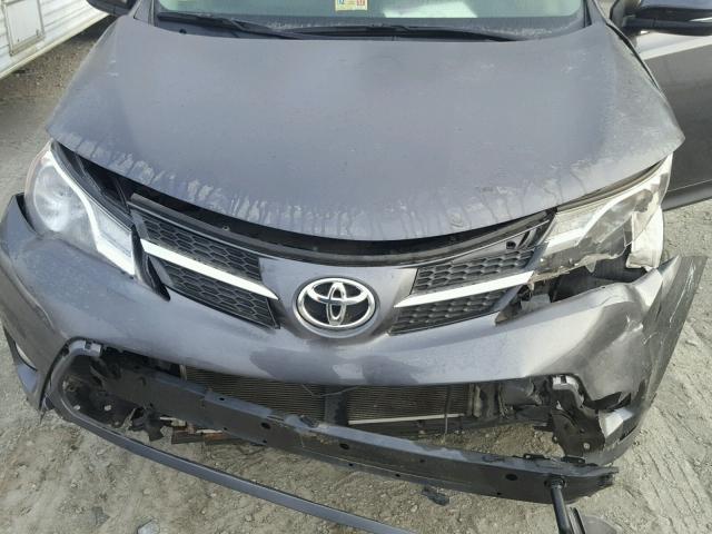 JTMRFREV5ED048253 - 2014 TOYOTA RAV4 XLE GRAY photo 7