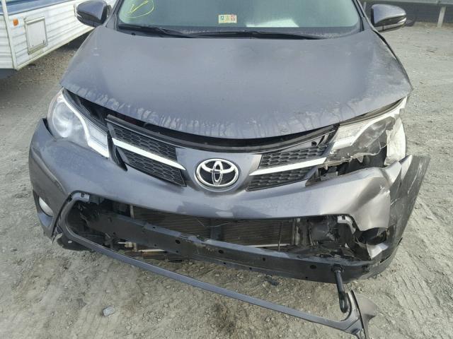 JTMRFREV5ED048253 - 2014 TOYOTA RAV4 XLE GRAY photo 9