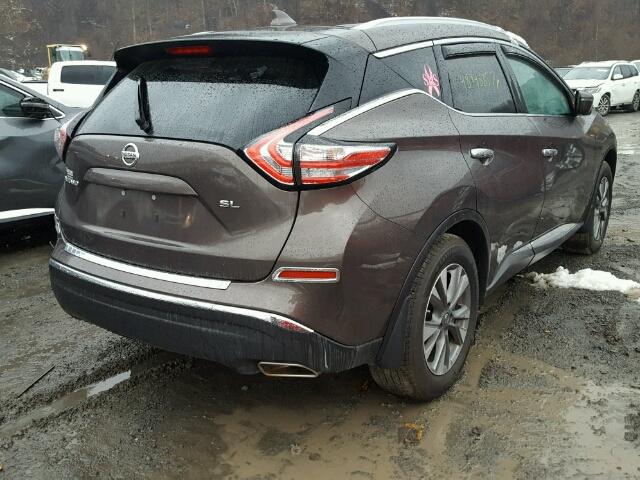 5N1AZ2MG6HN117279 - 2017 NISSAN MURANO S GRAY photo 4