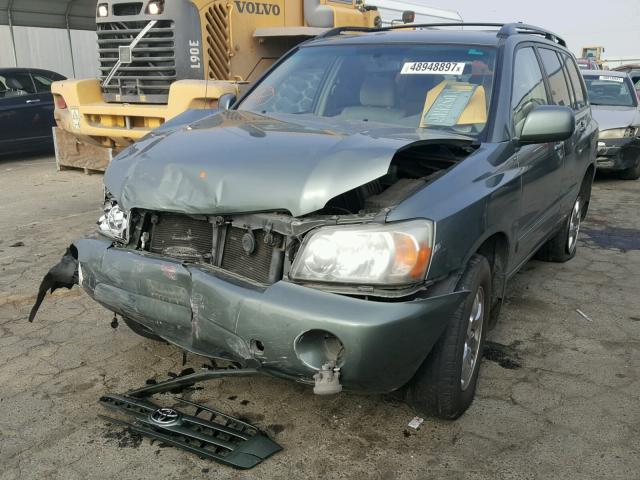 JTEDP21A860115059 - 2006 TOYOTA HIGHLANDER GREEN photo 2