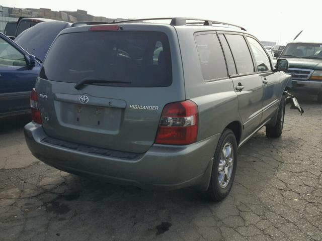 JTEDP21A860115059 - 2006 TOYOTA HIGHLANDER GREEN photo 4