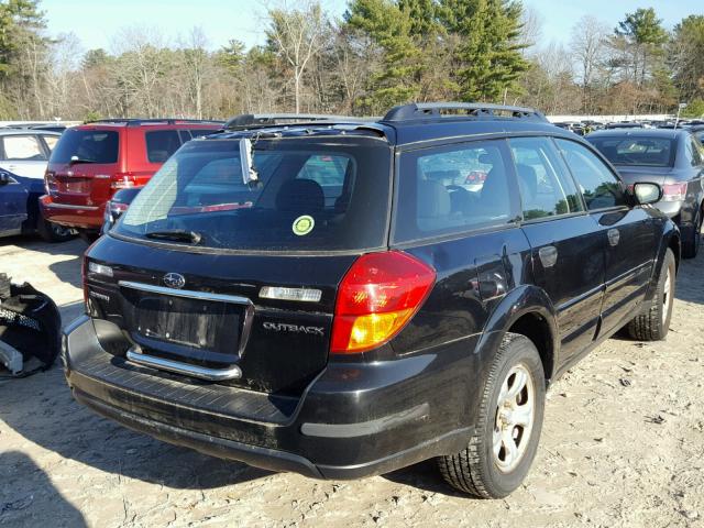 4S4BP61C776308513 - 2007 SUBARU LEGACY OUT BLACK photo 4