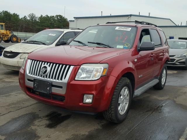 4M2CU911X8KJ51158 - 2008 MERCURY MARINER RED photo 2