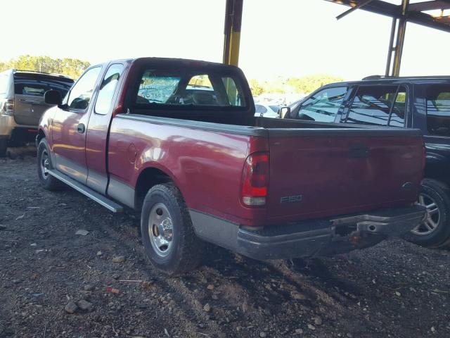 1FTZX17291NB12249 - 2001 FORD F150 MAROON photo 3