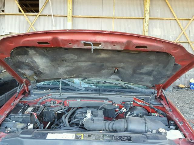 1FTZX17291NB12249 - 2001 FORD F150 MAROON photo 7