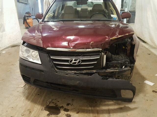 5NPET46C99H504620 - 2009 HYUNDAI SONATA GLS MAROON photo 10