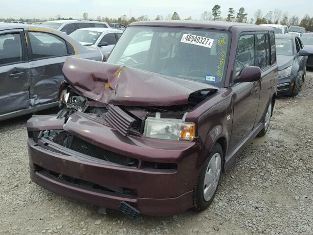JTLKT324364033601 - 2006 TOYOTA SCION XB Granate foto 2