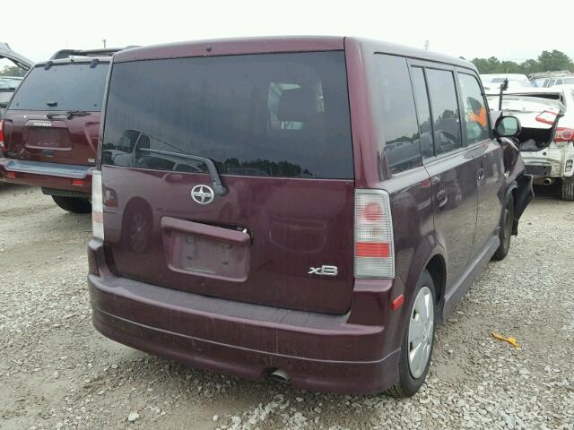 JTLKT324364033601 - 2006 TOYOTA SCION XB Granate foto 4