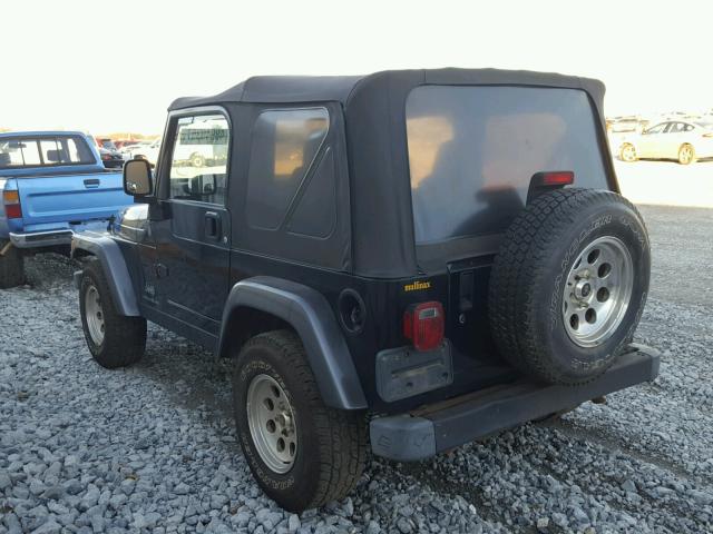 1J4FA39S14P801802 - 2004 JEEP WRANGLER X BLACK photo 3