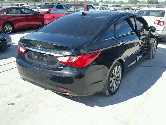 5NPEC4AB0CH327607 - 2012 HYUNDAI SONATA SE BLACK photo 4