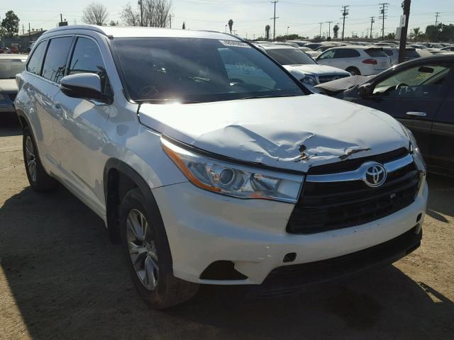 5TDJKRFH5ES050588 - 2014 TOYOTA HIGHLANDER WHITE photo 1