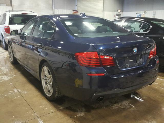 WBA5B3C5XED538288 - 2014 BMW 535 XI BLUE photo 3