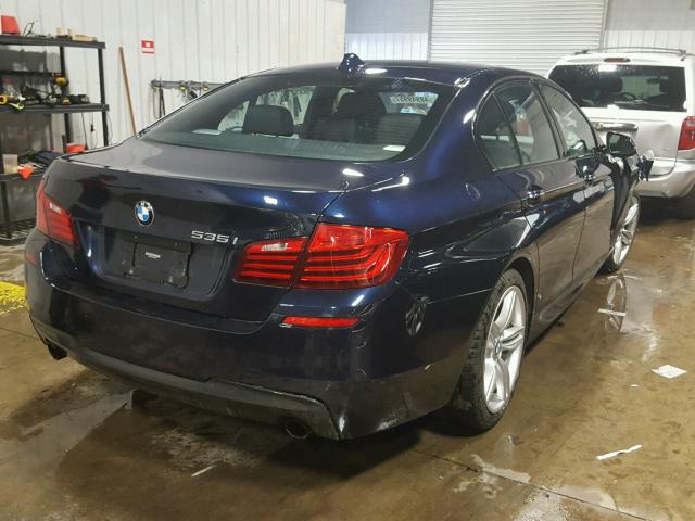 WBA5B3C5XED538288 - 2014 BMW 535 XI BLUE photo 4