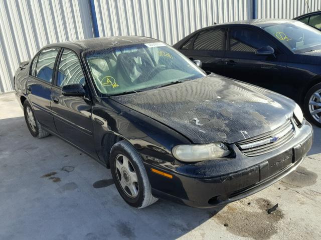 1G1ND52J12M709151 - 2002 CHEVROLET MALIBU BLACK photo 1