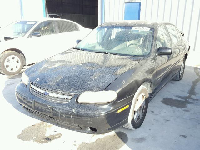 1G1ND52J12M709151 - 2002 CHEVROLET MALIBU BLACK photo 2