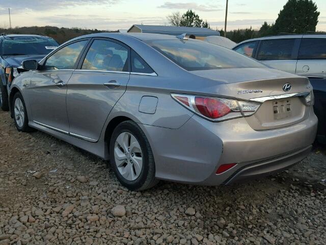 KMHEC4A47DA098235 - 2013 HYUNDAI SONATA HYB SILVER photo 3